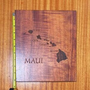 Maui Hawaii Koa Wood Wedding/Vacation Photo Album